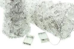 Weihnachtliche Led-Deko|Frank Handels GmbH & Co. KG LED-Kegel "Silberglimmer", 2er Set