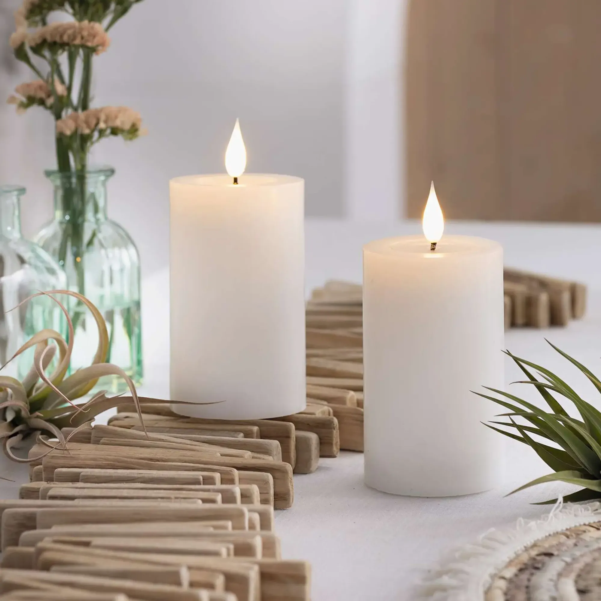 Kerzen & Led-Kerzen|Zubehör Für Adventskränze|Frank Handels GmbH & Co. KG LED-Kerze "Classic", 2er Set