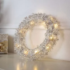 Weihnachtliche Kränze|Weihnachtliche Led-Deko|Frank Handels GmbH & Co. KG LED-Kranz "Silberglimmer"
