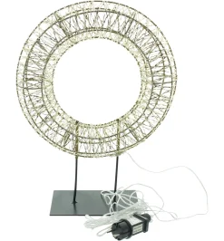 Weihnachtliche Dekoringe|Weihnachtliche Led-Deko|Frank Handels GmbH & Co. KG LED-Kreis "Golden"