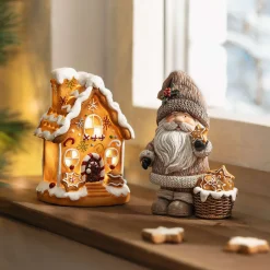 Weihnachtliche Dekofiguren|Frank Handels GmbH & Co. KG LED-Lebkuchenhaus "Sweet"