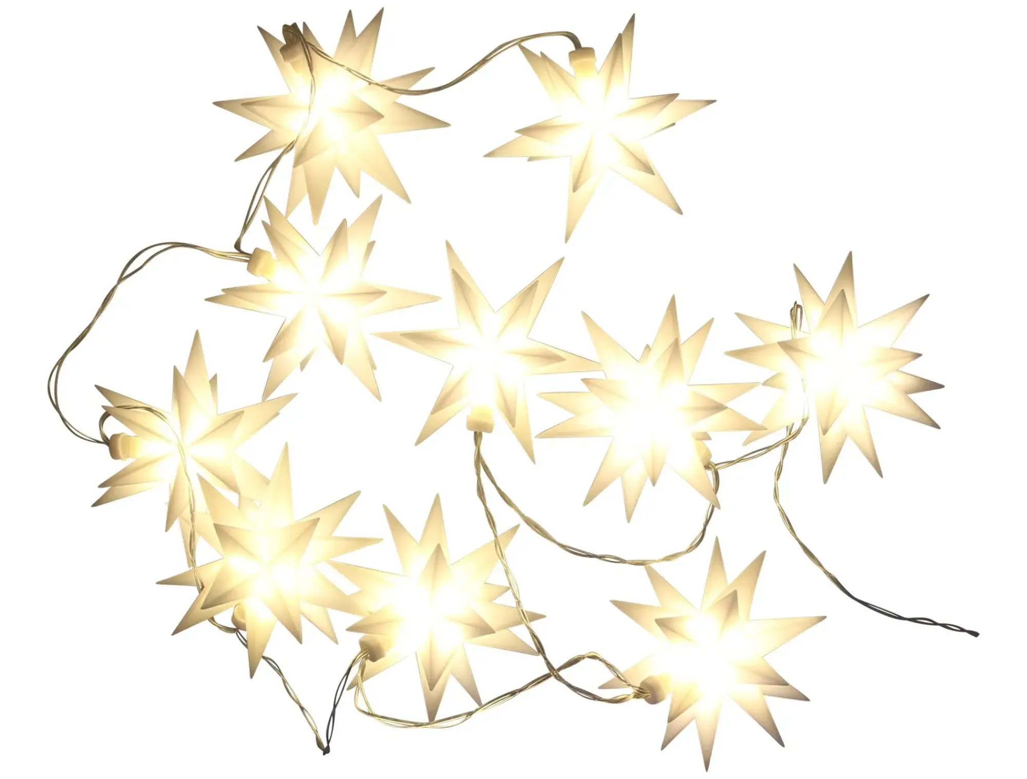 Weihnachtliche Led-Lichterketten|Baumschmuck|Frank Handels GmbH & Co. KG LED-Lichterkette "3D-Sterne"