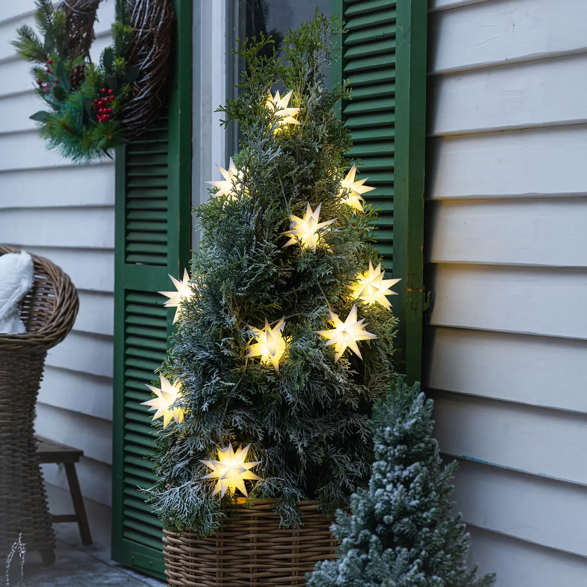 Weihnachtliche Led-Lichterketten|Baumschmuck|Frank Handels GmbH & Co. KG LED-Lichterkette "3D-Sterne"