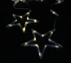 Weihnachtliche Led-Lichterketten|Weihnachtliche Led-Leuchthänger|Frank Handels GmbH & Co. KG LED-Lichtervorhang "Sterne"
