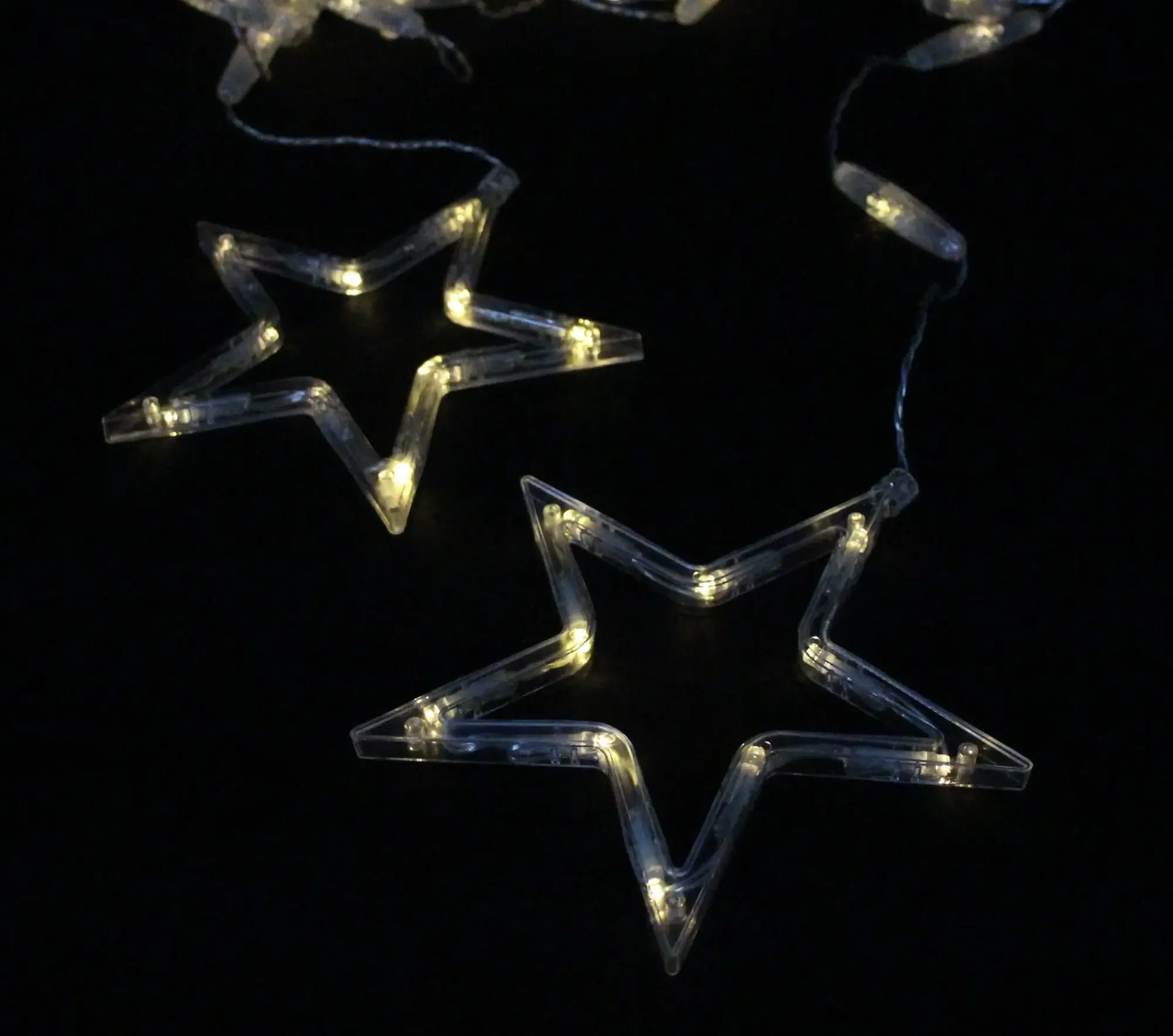 Weihnachtliche Led-Lichterketten|Weihnachtliche Led-Leuchthänger|Frank Handels GmbH & Co. KG LED-Lichtervorhang "Sterne"