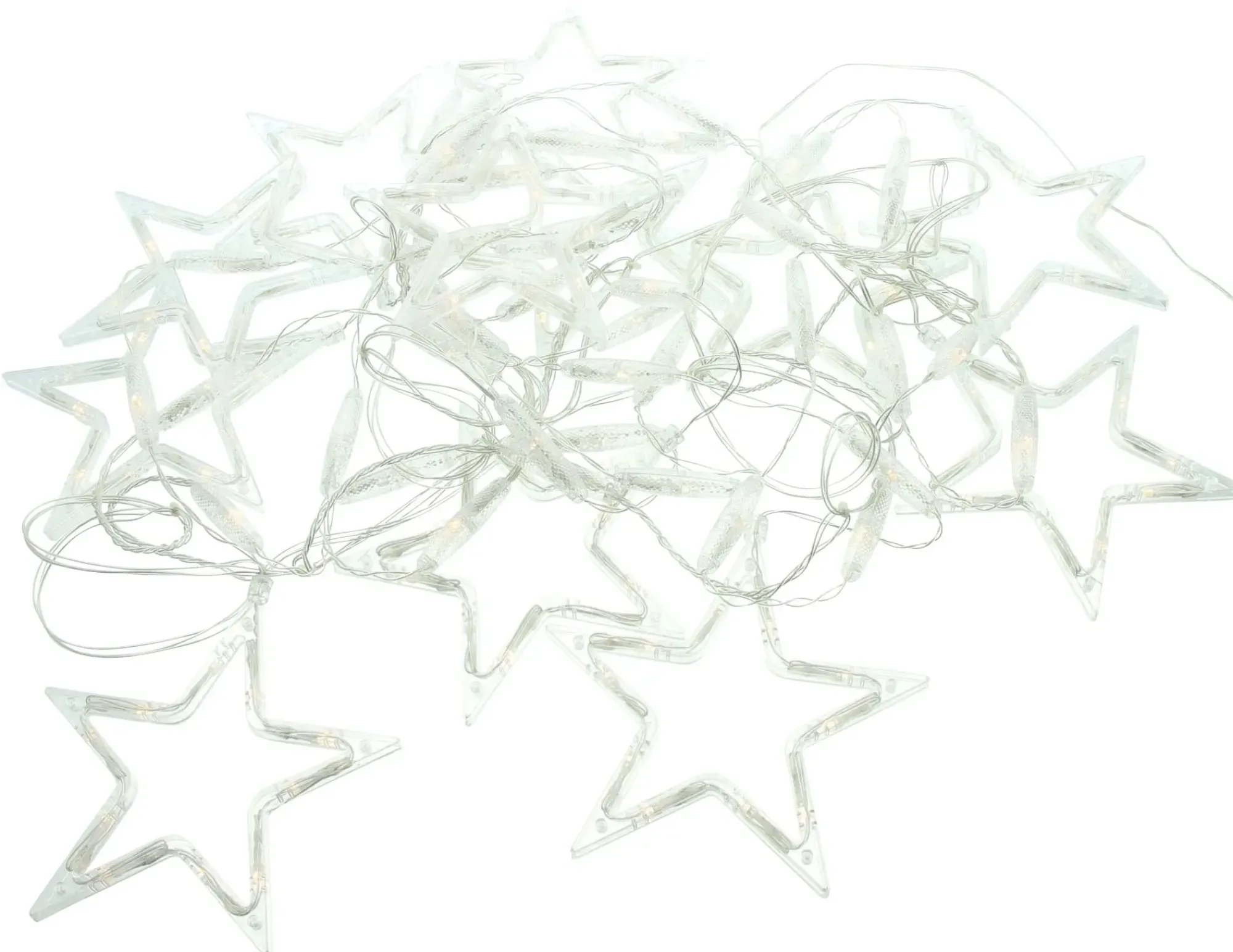 Weihnachtliche Led-Lichterketten|Weihnachtliche Led-Leuchthänger|Frank Handels GmbH & Co. KG LED-Lichtervorhang "Sterne"