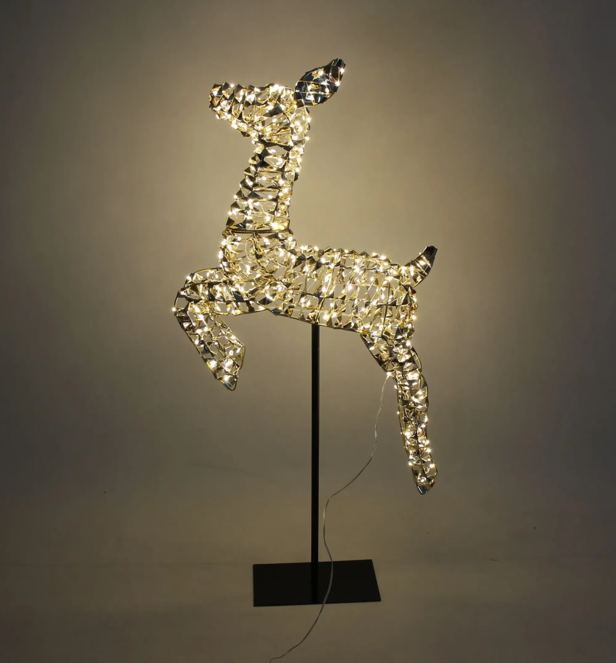 Weihnachtliche Led-Deko|Frank Handels GmbH & Co. KG LED-Rentier "Golden"
