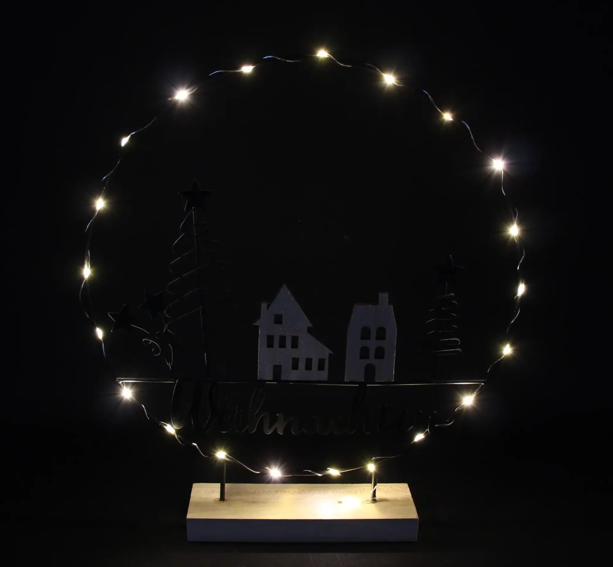 Weihnachtliche Dekoringe|Weihnachtliche Led-Deko|Frank Handels GmbH & Co. KG LED-Ringdeko "Weihnachten"