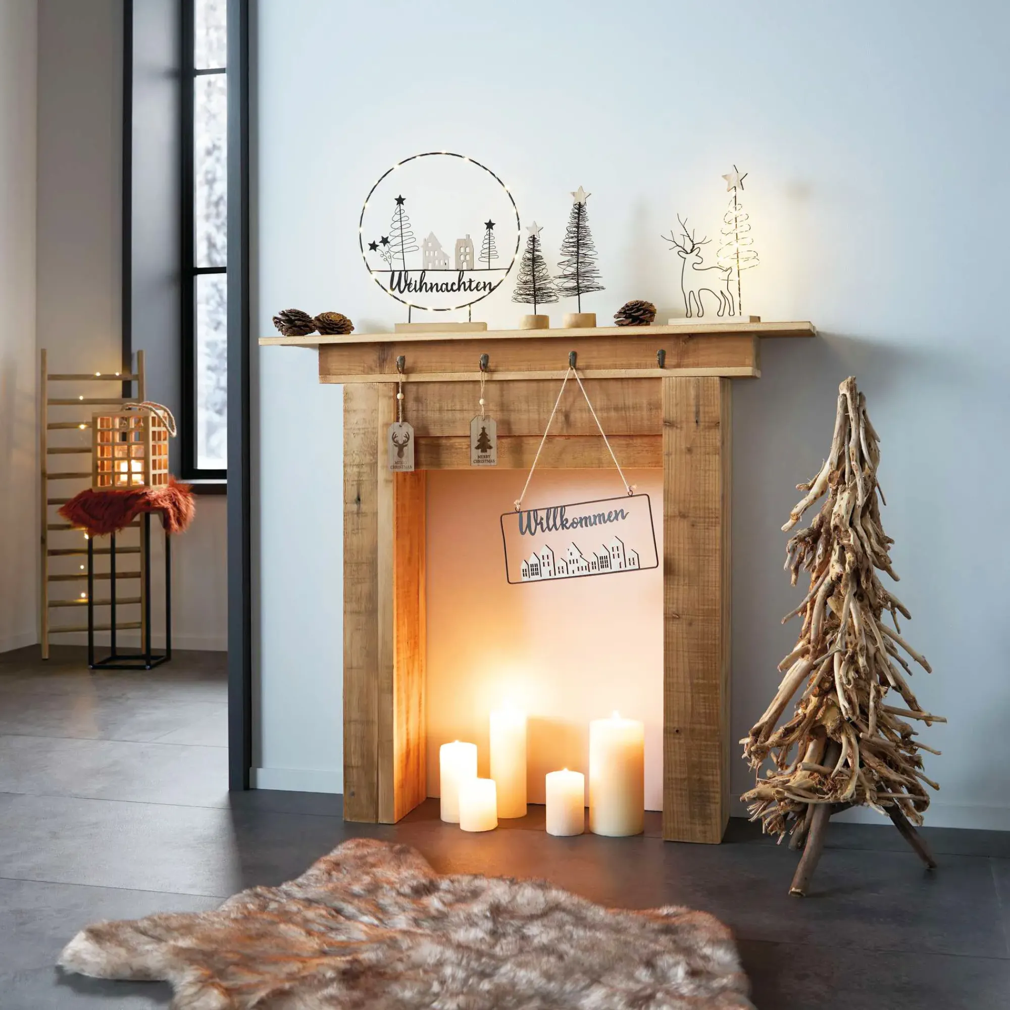 Weihnachtliche Dekoringe|Weihnachtliche Led-Deko|Frank Handels GmbH & Co. KG LED-Ringdeko "Weihnachten"
