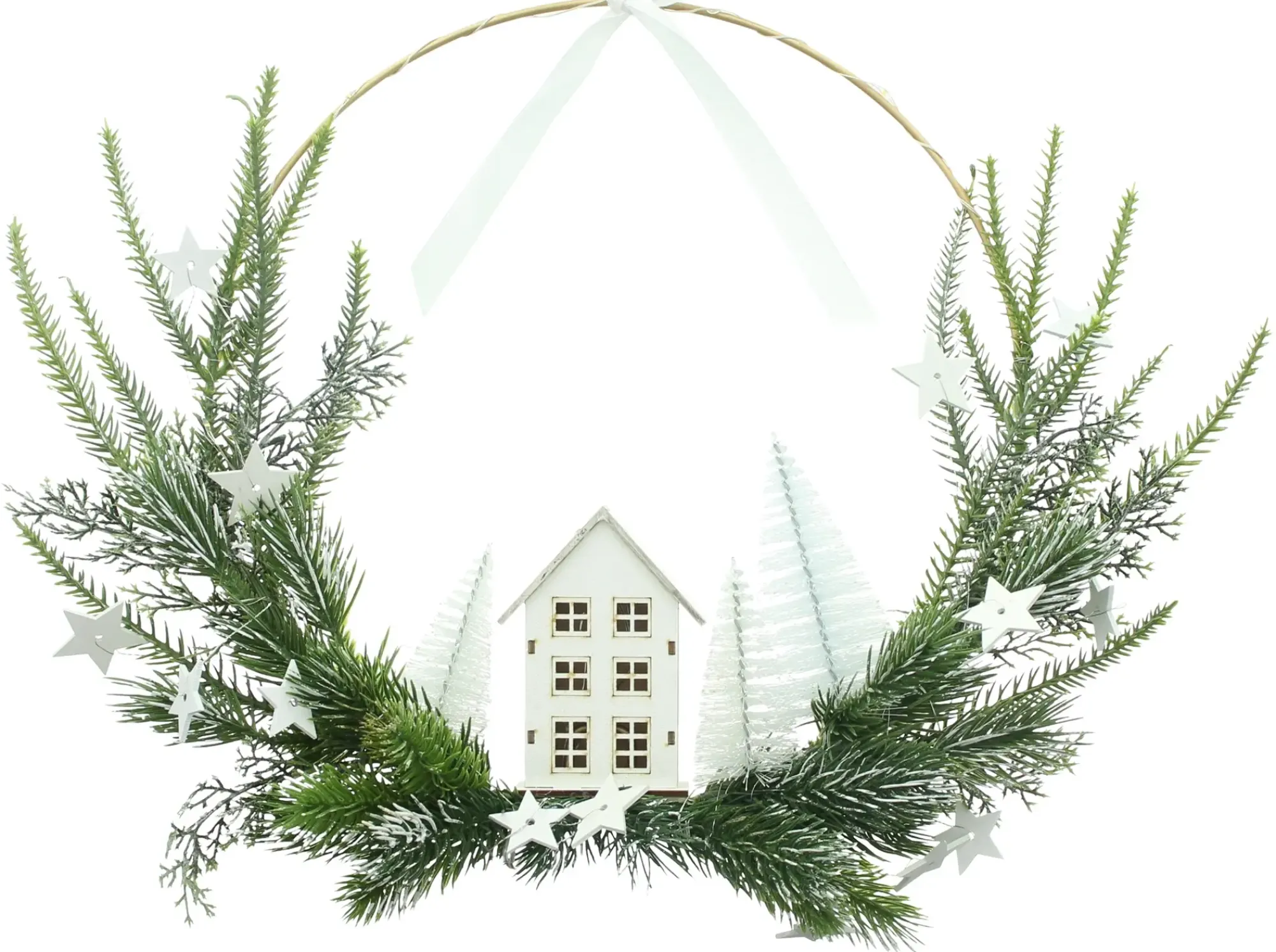 Dekohänger|Weihnachtliche Dekoringe|Frank Handels GmbH & Co. KG LED-Ring "Winterzeit"