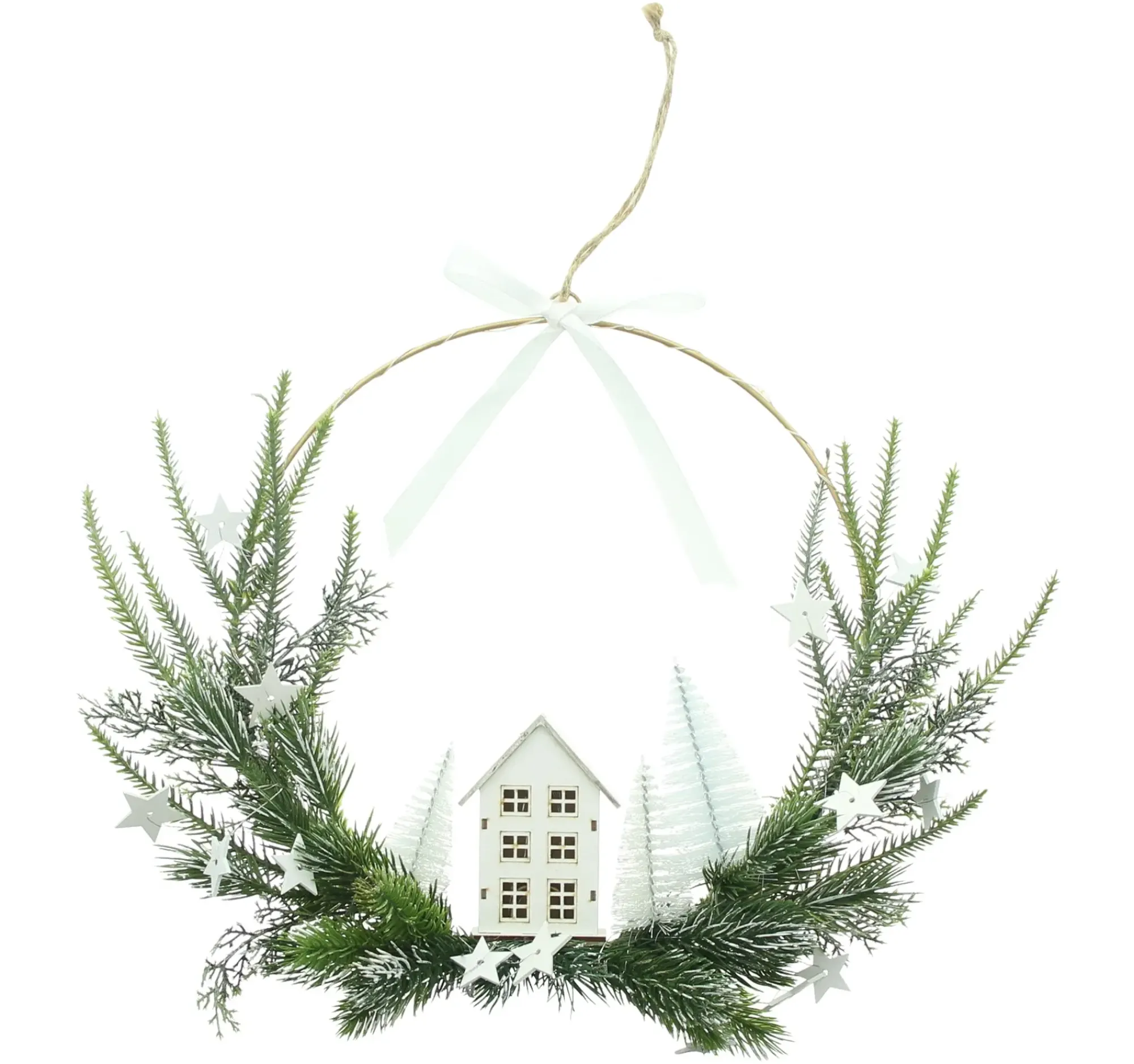 Dekohänger|Weihnachtliche Dekoringe|Frank Handels GmbH & Co. KG LED-Ring "Winterzeit"
