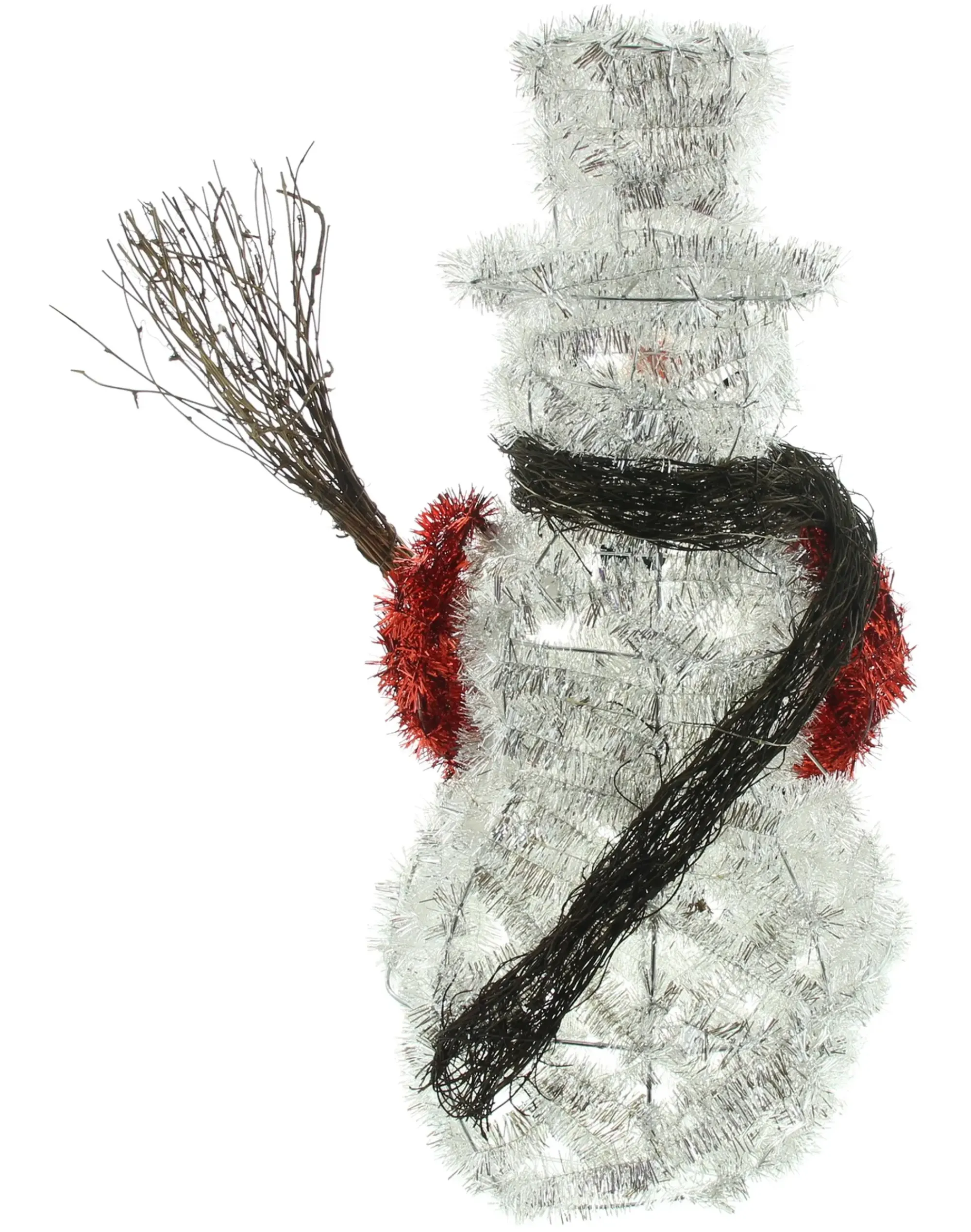 Weihnachtliche Dekofiguren|Weihnachtsmänner|Frank Handels GmbH & Co. KG LED-Schneemann "Silberglimmer"