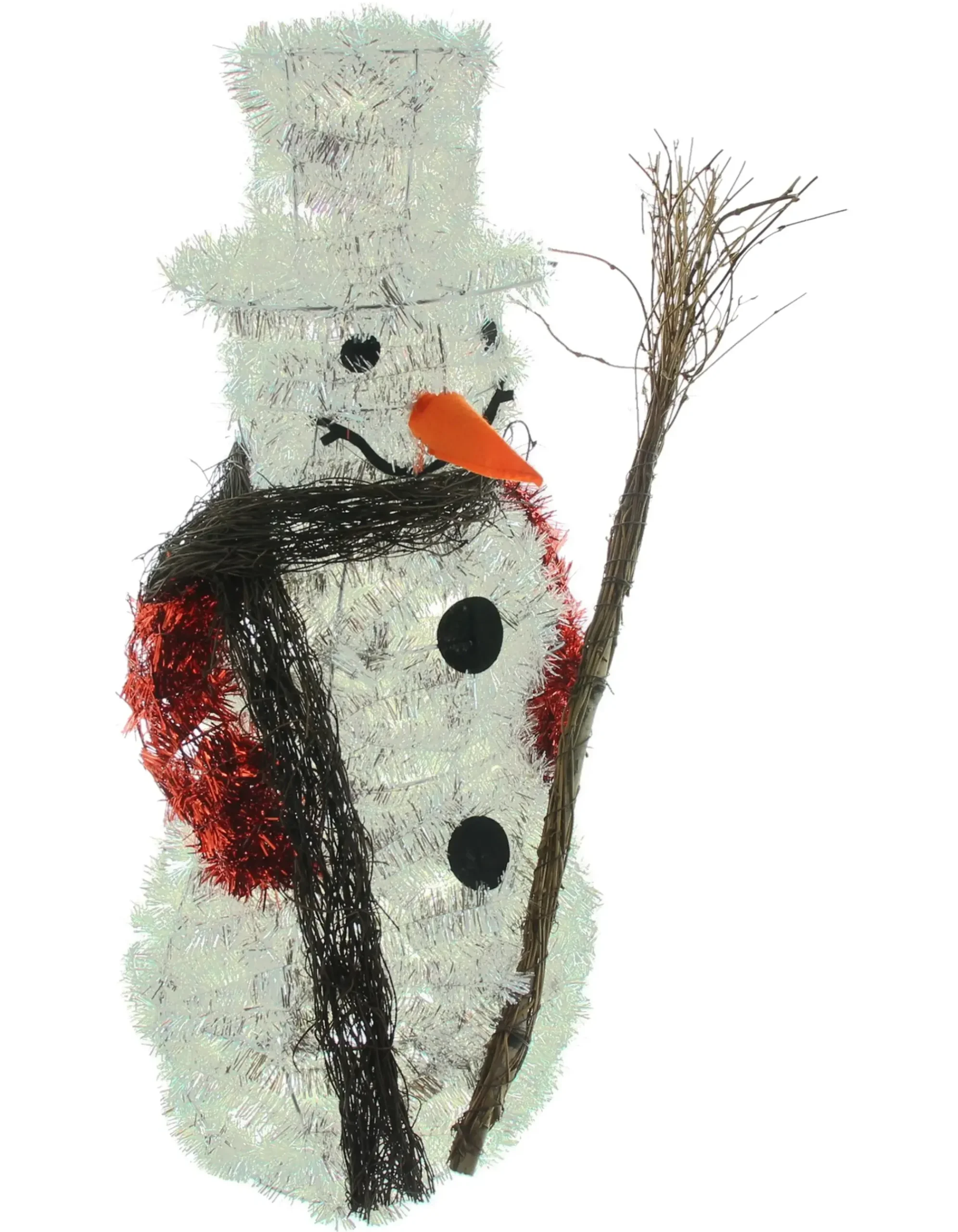 Weihnachtliche Dekofiguren|Weihnachtsmänner|Frank Handels GmbH & Co. KG LED-Schneemann "Silberglimmer"