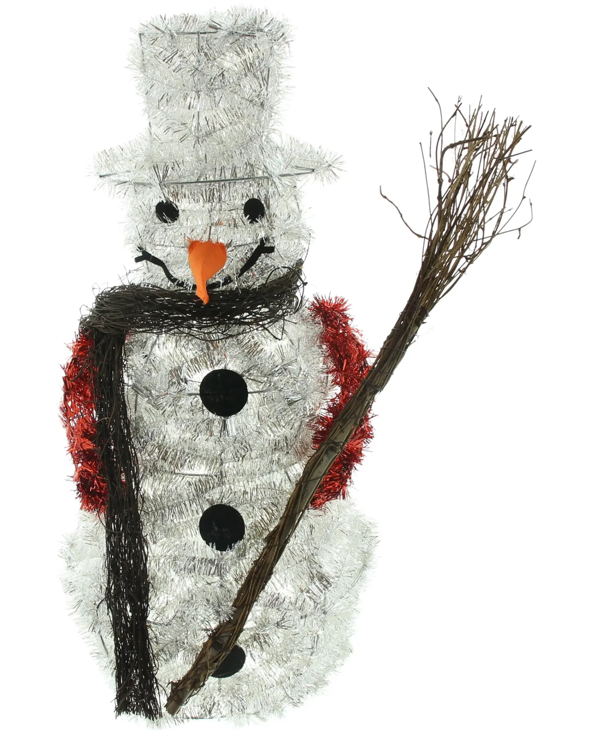 Weihnachtliche Dekofiguren|Weihnachtsmänner|Frank Handels GmbH & Co. KG LED-Schneemann "Silberglimmer"