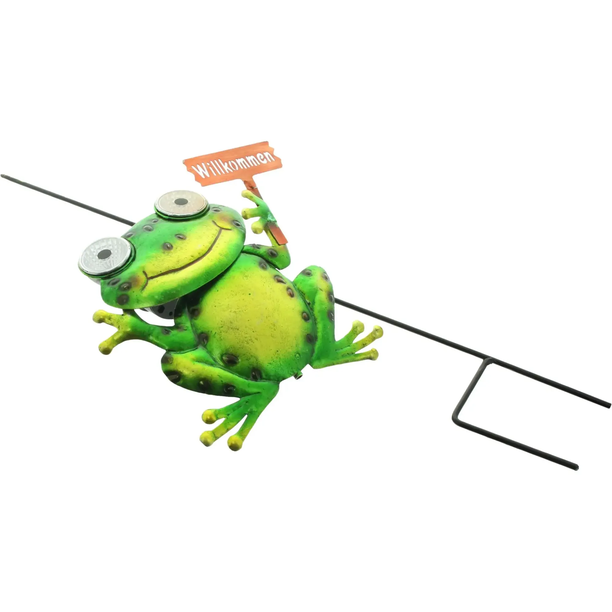 Gartenfiguren|Solar-Beleuchtung|Frank Handels GmbH & Co. KG LED-Solarstecker "Crazy Frog"
