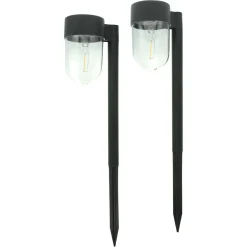 Solar-Beleuchtung|Frank Handels GmbH & Co. KG LED-Solarstecker "Wegleuchte", 2er Set