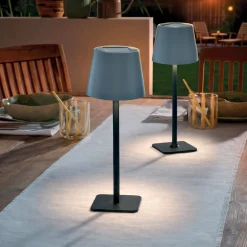Led-Lampen|Solar-Beleuchtung|Frank Handels GmbH & Co. KG LED-Solar-Tischlampe "Grey"