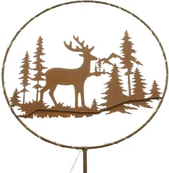 Gartenbeleuchtung|Weihnachtliche Streuer & Stecker|Frank Handels GmbH & Co. KG LED-Stecker "Rentier im Wald"