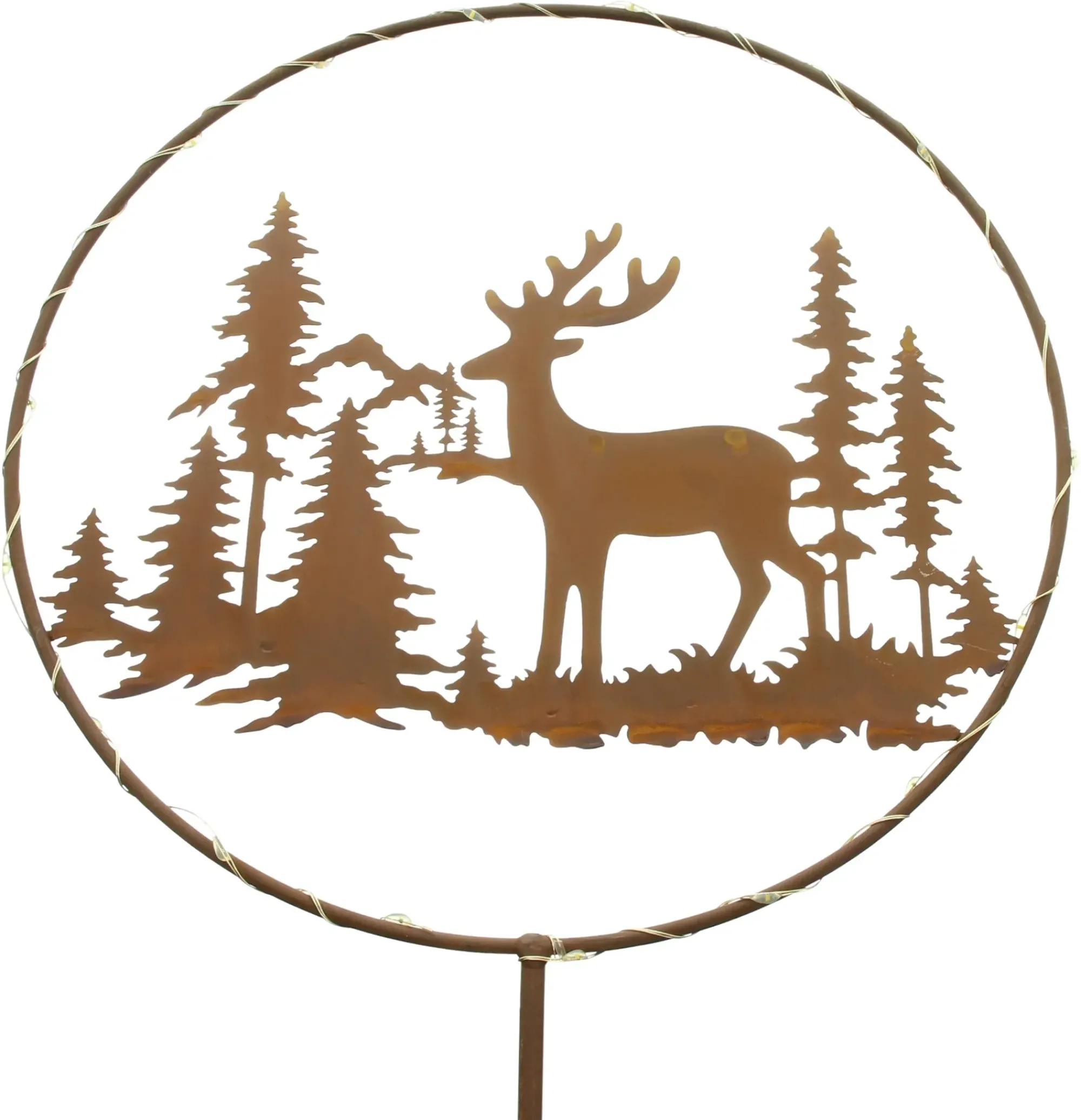 Gartenbeleuchtung|Weihnachtliche Streuer & Stecker|Frank Handels GmbH & Co. KG LED-Stecker "Rentier im Wald"