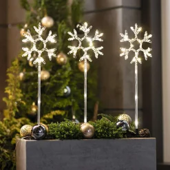 Gartenbeleuchtung|Weihnachtliche Streuer & Stecker|Frank Handels GmbH & Co. KG LED-Stecker "Schneeflocke"