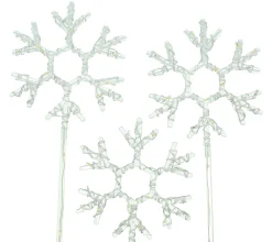 Gartenbeleuchtung|Weihnachtliche Streuer & Stecker|Frank Handels GmbH & Co. KG LED-Stecker "Schneeflocke"