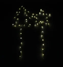 Gartenbeleuchtung|Weihnachtliche Streuer & Stecker|Frank Handels GmbH & Co. KG LED-Stecker "Tanne & Stern", 2er Set