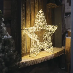 Weihnachtliche Led-Deko|Gartenbeleuchtung|Frank Handels GmbH & Co. KG LED-Stern "Shine", groß