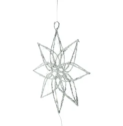 Weihnachtliche Led-Deko|Sterne|Frank Handels GmbH & Co. KG LED-Stern "Silver"
