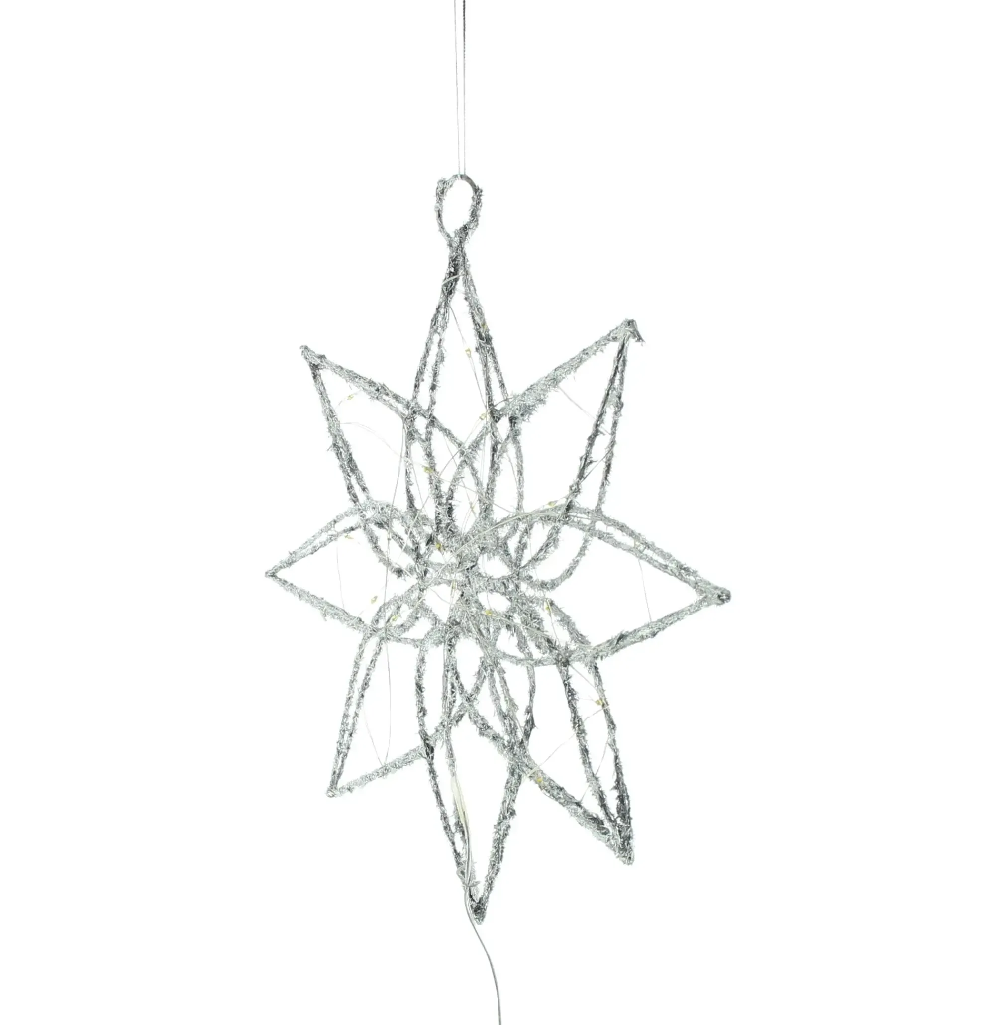 Weihnachtliche Led-Deko|Sterne|Frank Handels GmbH & Co. KG LED-Stern "Silver"