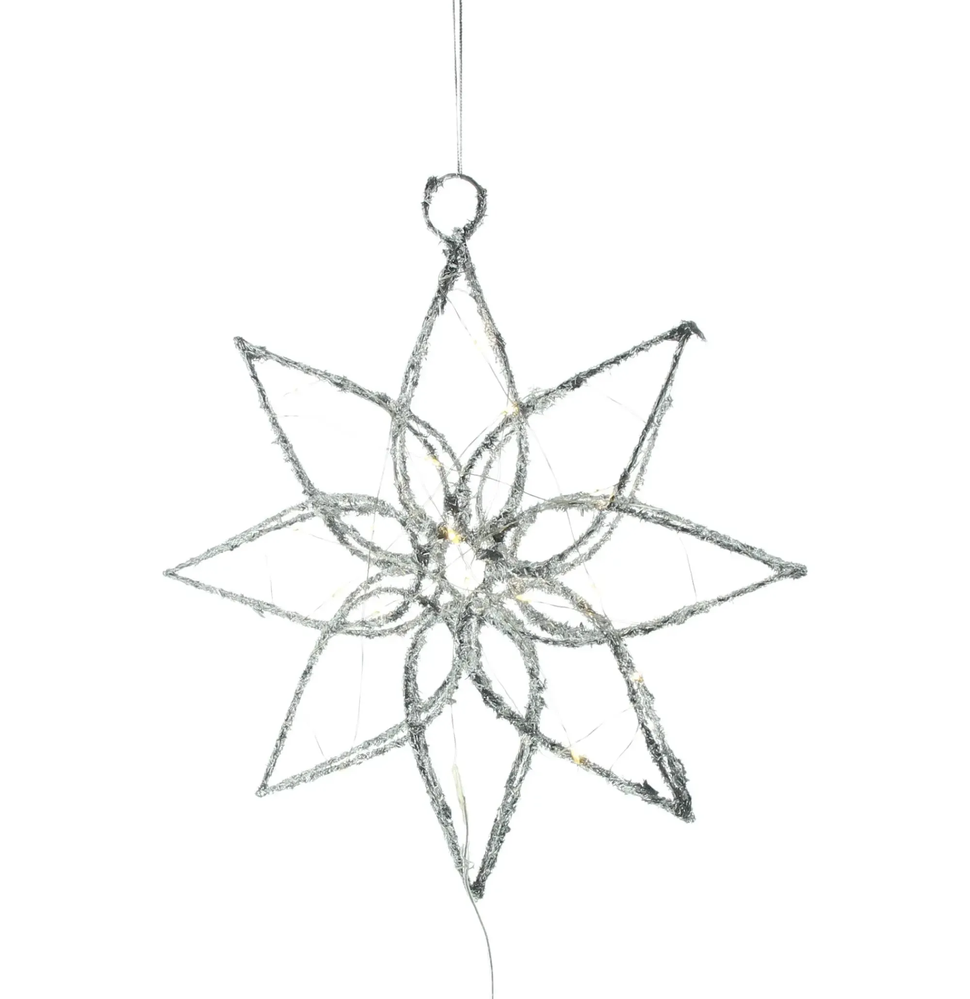 Weihnachtliche Led-Deko|Sterne|Frank Handels GmbH & Co. KG LED-Stern "Silver"
