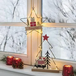 Tannenbäume|Weihnachtliche Led-Deko|Frank Handels GmbH & Co. KG LED-Tanne "Dackel auf Skateboard"