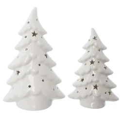Tannenbäume|Weihnachtliche Led-Deko|Frank Handels GmbH & Co. KG LED-Tanne "Schneezauber", 2er Set