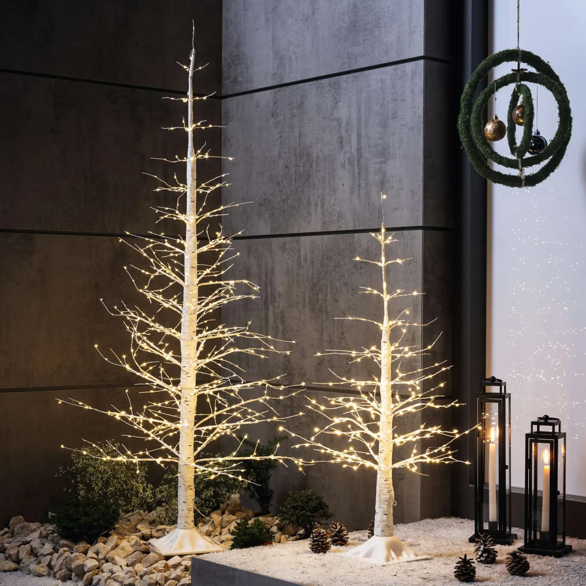 Tannenbäume|Gartenbeleuchtung|Frank Handels GmbH & Co. KG LED-Tanne "White Christmas", 2er Set