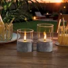 Kerzen & Led-Kerzen|Led-Beleuchtung|Frank Handels GmbH & Co. KG LED-Teelicht "Beton-Optik", 2er Set