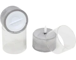 Kerzen & Led-Kerzen|Led-Beleuchtung|Frank Handels GmbH & Co. KG LED-Teelicht "Beton-Optik", 2er Set