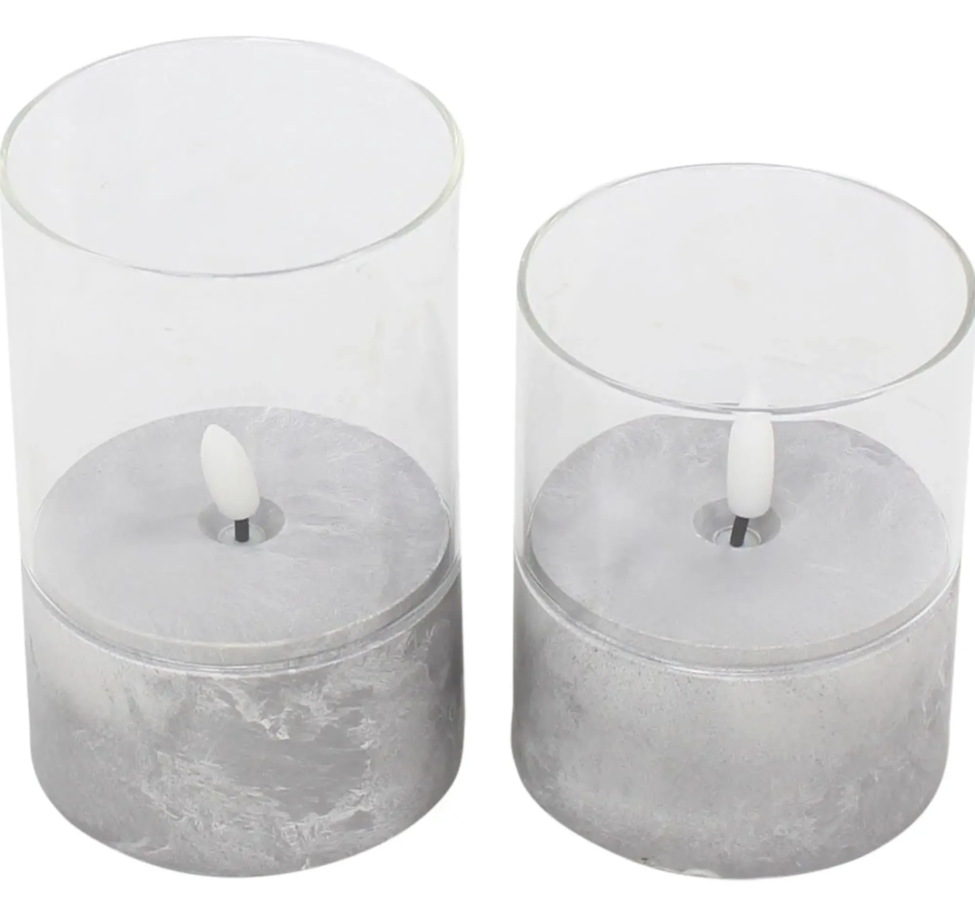 Kerzen & Led-Kerzen|Led-Beleuchtung|Frank Handels GmbH & Co. KG LED-Teelicht "Beton-Optik", 2er Set