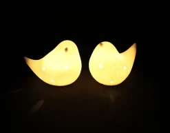 Led-Dekoobjekte|Dekofiguren|Frank Handels GmbH & Co. KG LED-Vogel "Blumenwiese", 2er Set