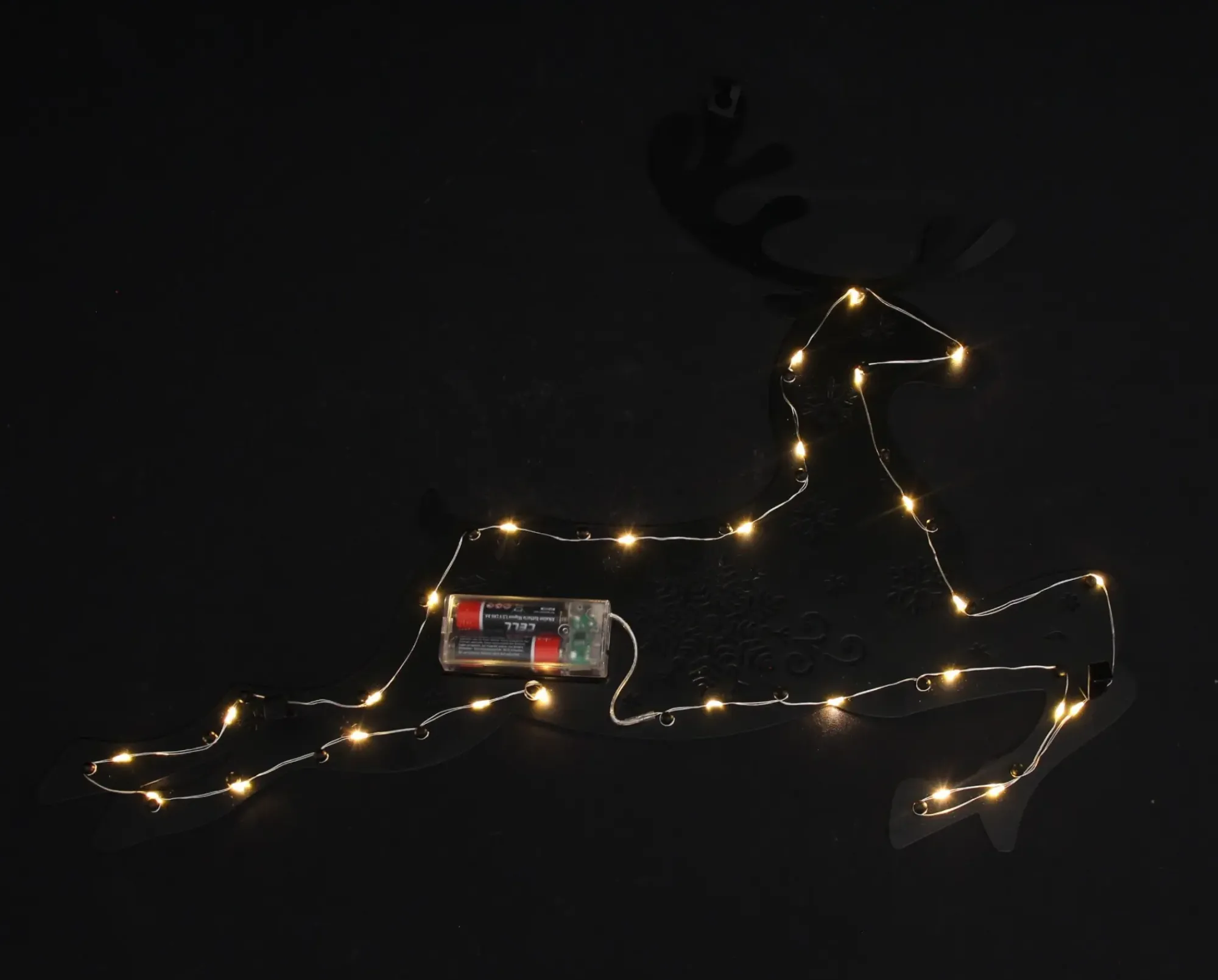 Weihnachtliche Wanddeko|Weihnachtliche Led-Leuchthänger|Frank Handels GmbH & Co. KG LED-Wanddeko "Rentier"