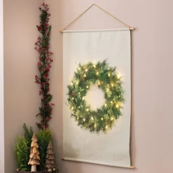 Weihnachtliche Wanddeko|Weihnachtliche Led-Leuchthänger|Frank Handels GmbH & Co. KG LED-Wanddeko "Weihnachtskranz"