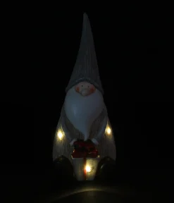 Weihnachtliche Dekofiguren|Weihnachtliche Led-Deko|Frank Handels GmbH & Co. KG LED-Wichtel "Geschenk"
