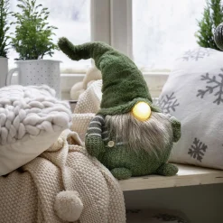 Weihnachtliche Dekofiguren|Herbstliche Dekofiguren|Frank Handels GmbH & Co. KG LED-Wichtel "Green"