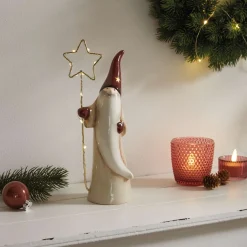 Weihnachtliche Dekofiguren|Weihnachtliche Led-Deko|Frank Handels GmbH & Co. KG LED-Wichtel "Leuchtstern"