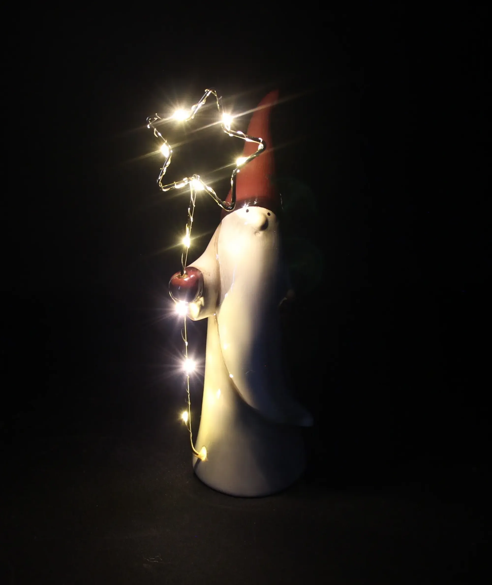 Weihnachtliche Dekofiguren|Weihnachtliche Led-Deko|Frank Handels GmbH & Co. KG LED-Wichtel "Leuchtstern"