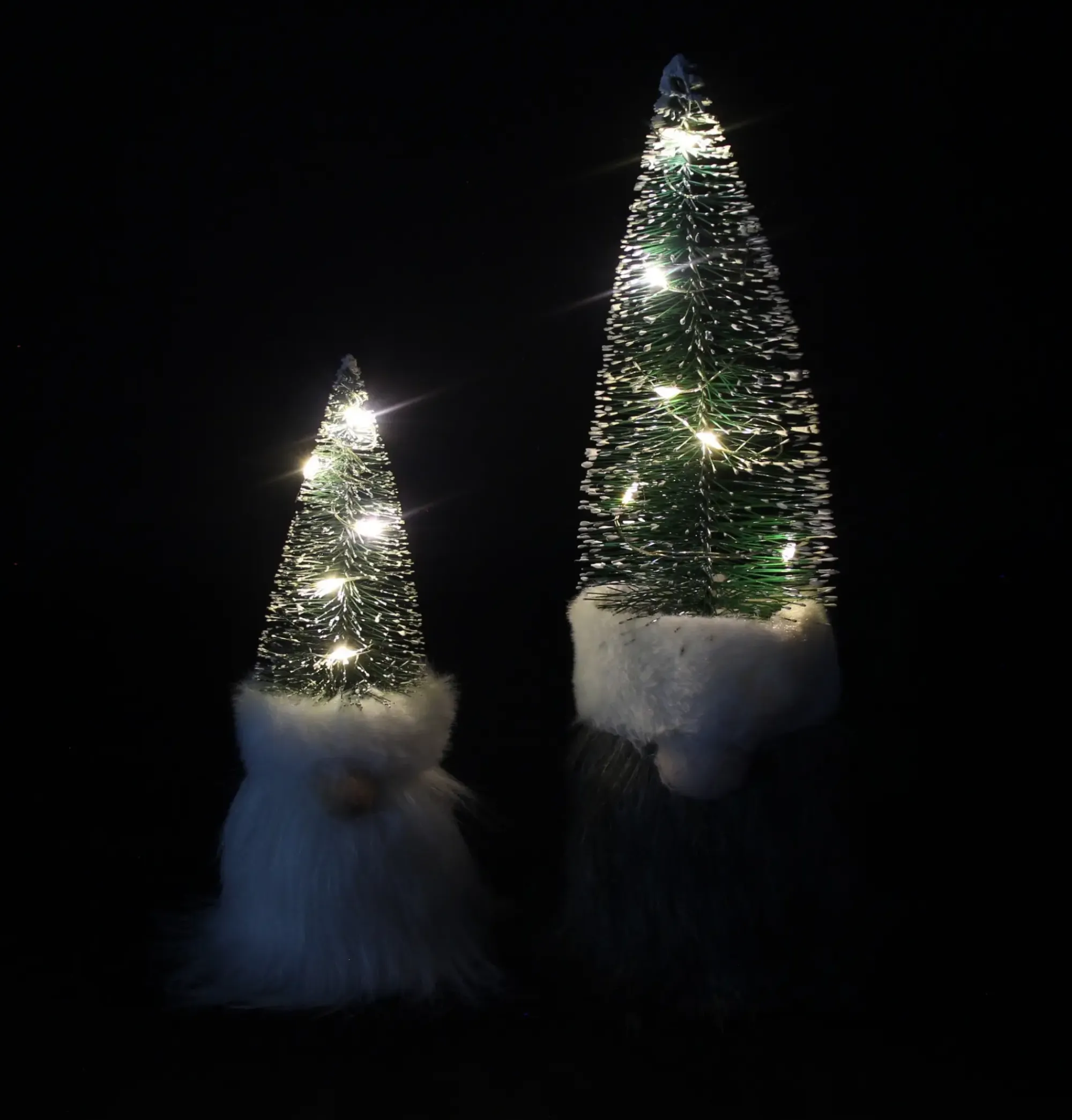 Weihnachtliche Dekofiguren|Tannenbäume|Frank Handels GmbH & Co. KG LED-Wichtel "Tanne", 2er Set
