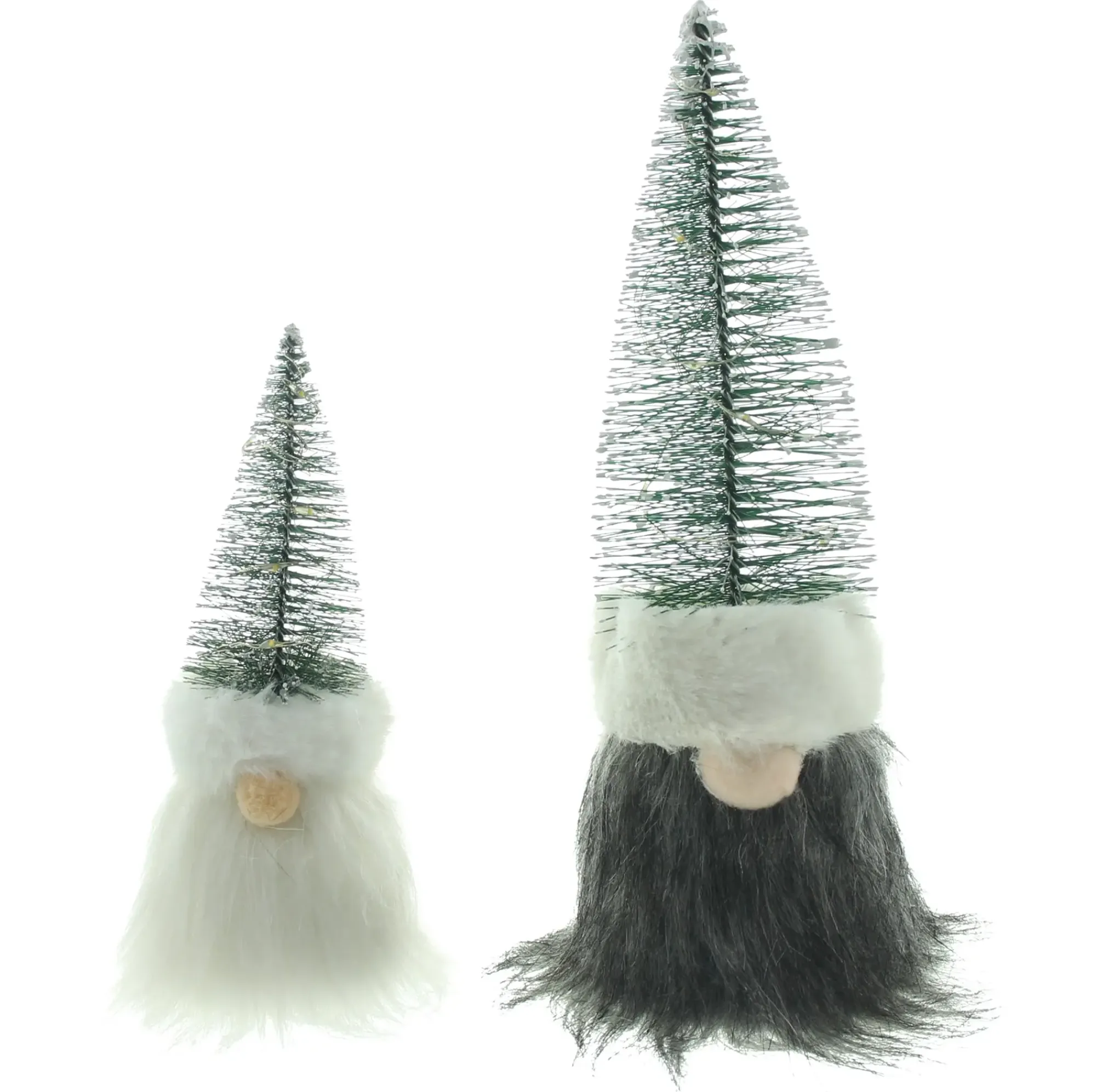 Weihnachtliche Dekofiguren|Tannenbäume|Frank Handels GmbH & Co. KG LED-Wichtel "Tanne", 2er Set