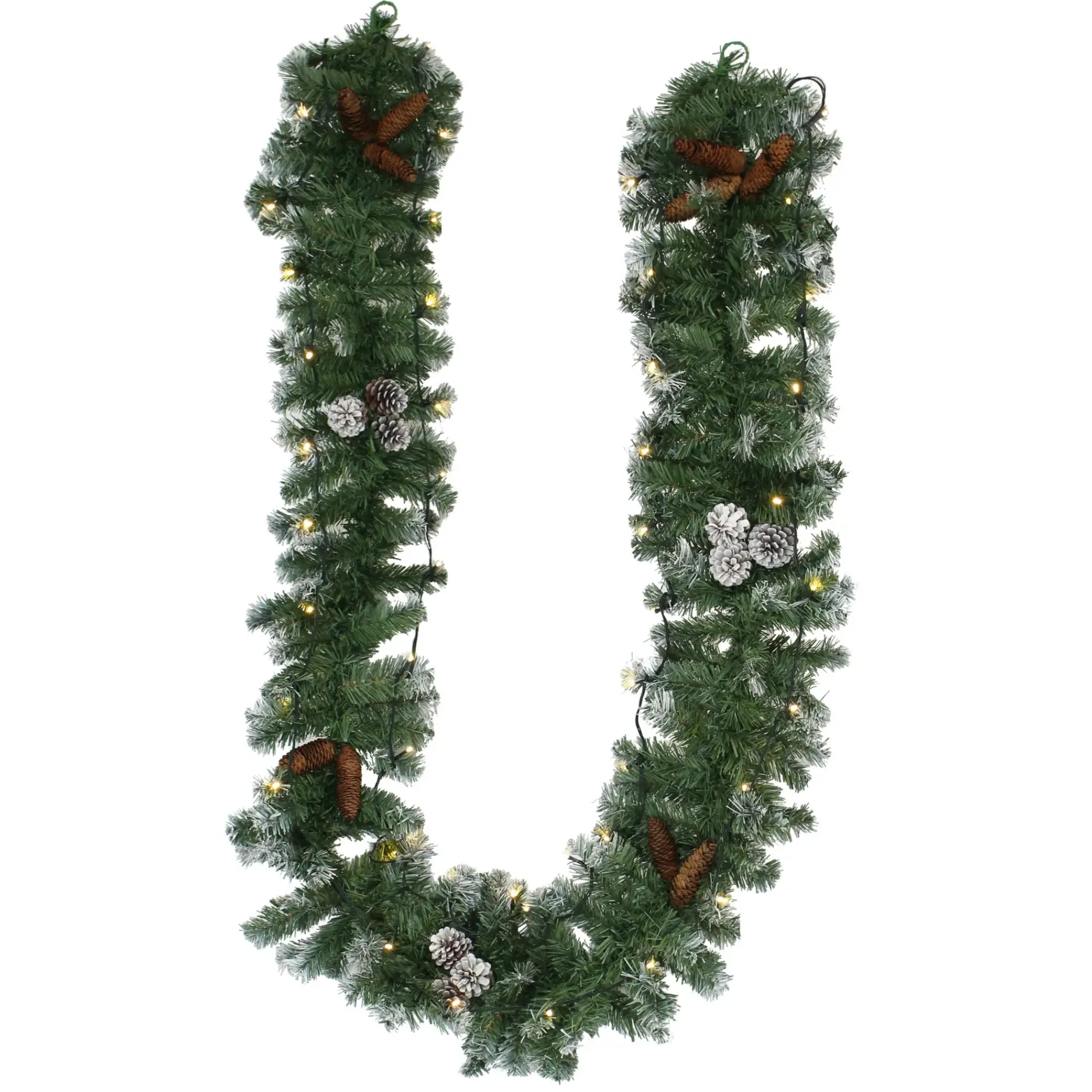 Weihnachtliche Led-Deko|Gartenbeleuchtung|Frank Handels GmbH & Co. KG Leuchtgirlande "Naturwinter"