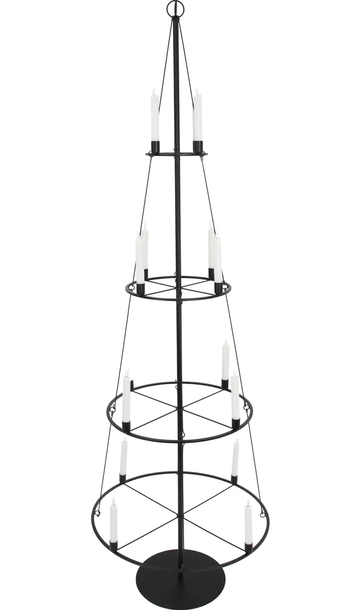 Tannenbäume|Weihnachtslichter|Frank Handels GmbH & Co. KG Metallbaum "Pyramide", groß