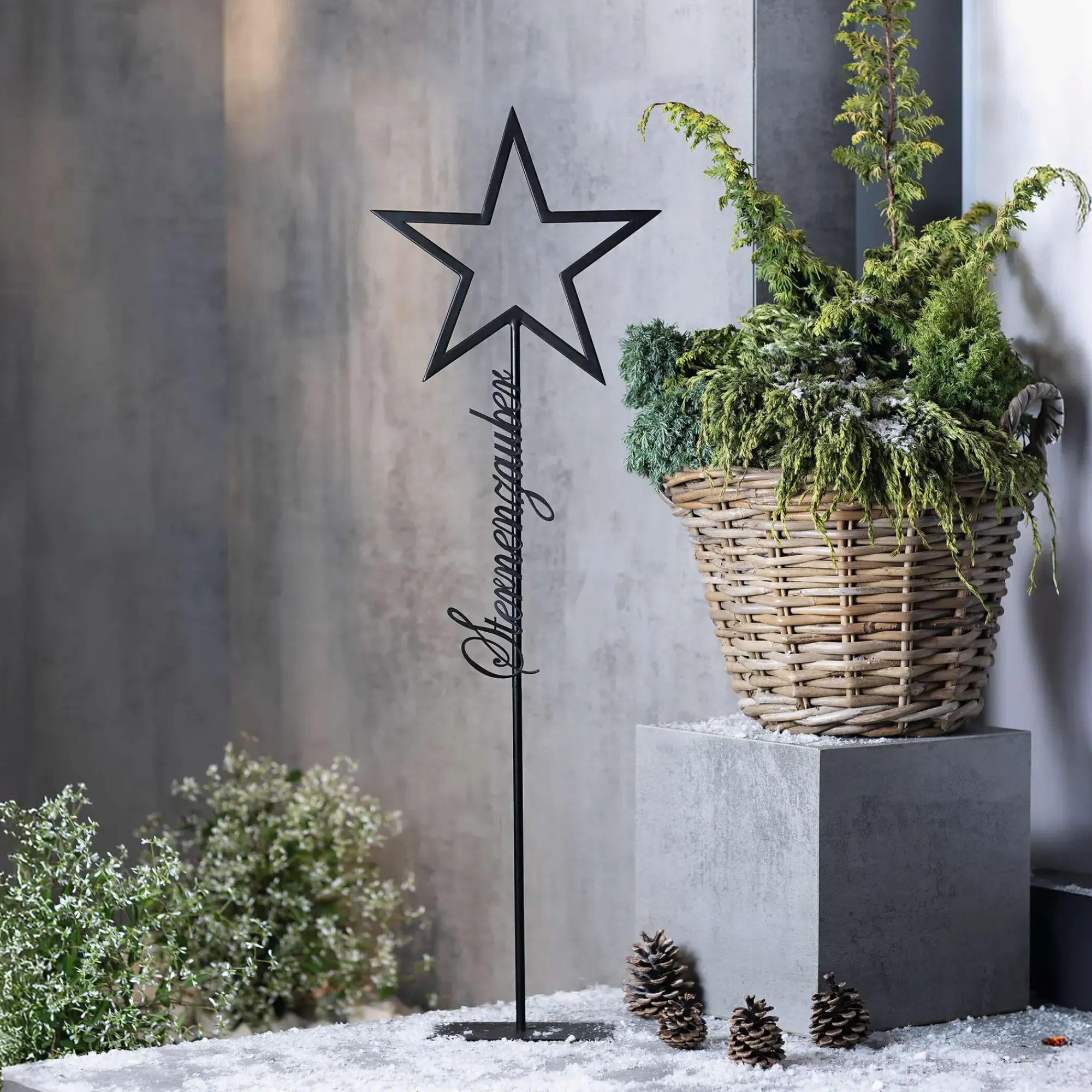 Weihnachtliche Gartendeko|Sterne|Frank Handels GmbH & Co. KG Metalldeko "Sternenzauber"