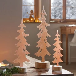 Tannenbäume|Frank Handels GmbH & Co. KG Metalldeko "Tanne", 3er Set