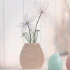 Dekovasen|Frank Handels GmbH & Co. KG Metalldeko "Vase mit Blumen"